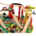 Set trenulete City Explorer KidKraft cu masuta de joaca din lemn Set trenulete City Explorer KidKraft cu masuta de joaca din lemn